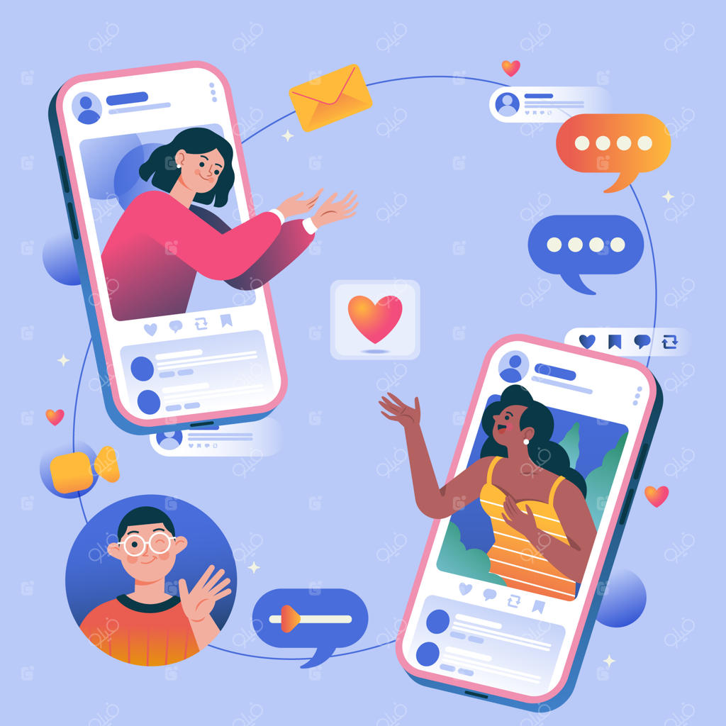 تعامل در شبکه‌های اجتماعی: ارتباط از طریق اپلیکیشن موبایل