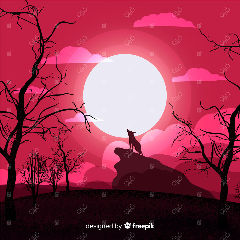 پس‌زمینه فوق‌العاده هالووین با طراحی ساده