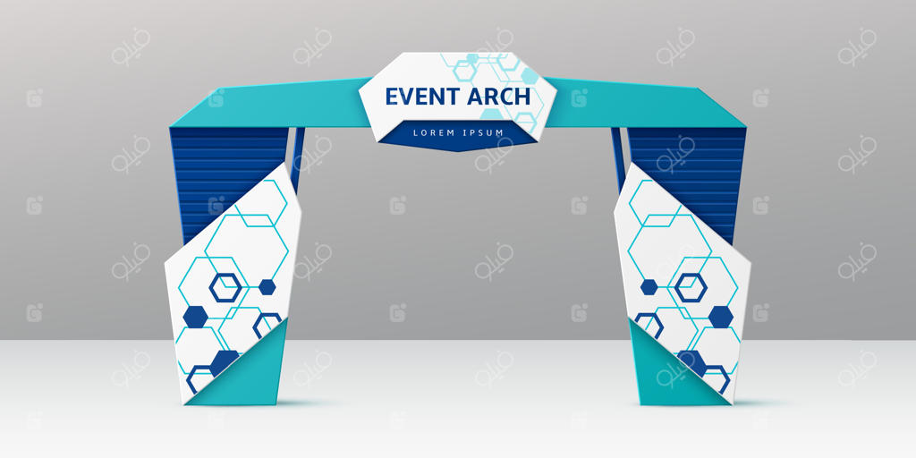 نمایشگاه: طرحی نمادین از فیروزه و لاجورد