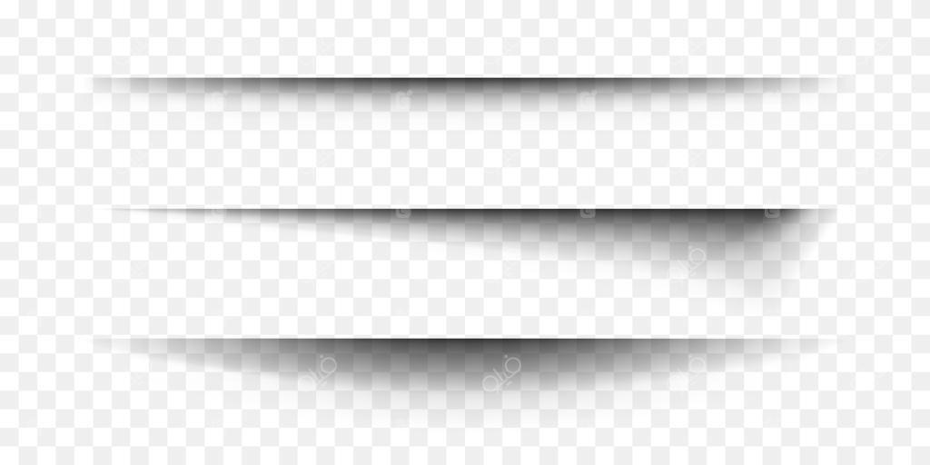 مجموعه‌ای از افکت‌های سایه کاغذ: خطوط جداکننده افقی واقعی. برگه دفترچه، صفحه کتاب، کارت، بروشور، بنر و پوستر با لبه‌های نرم