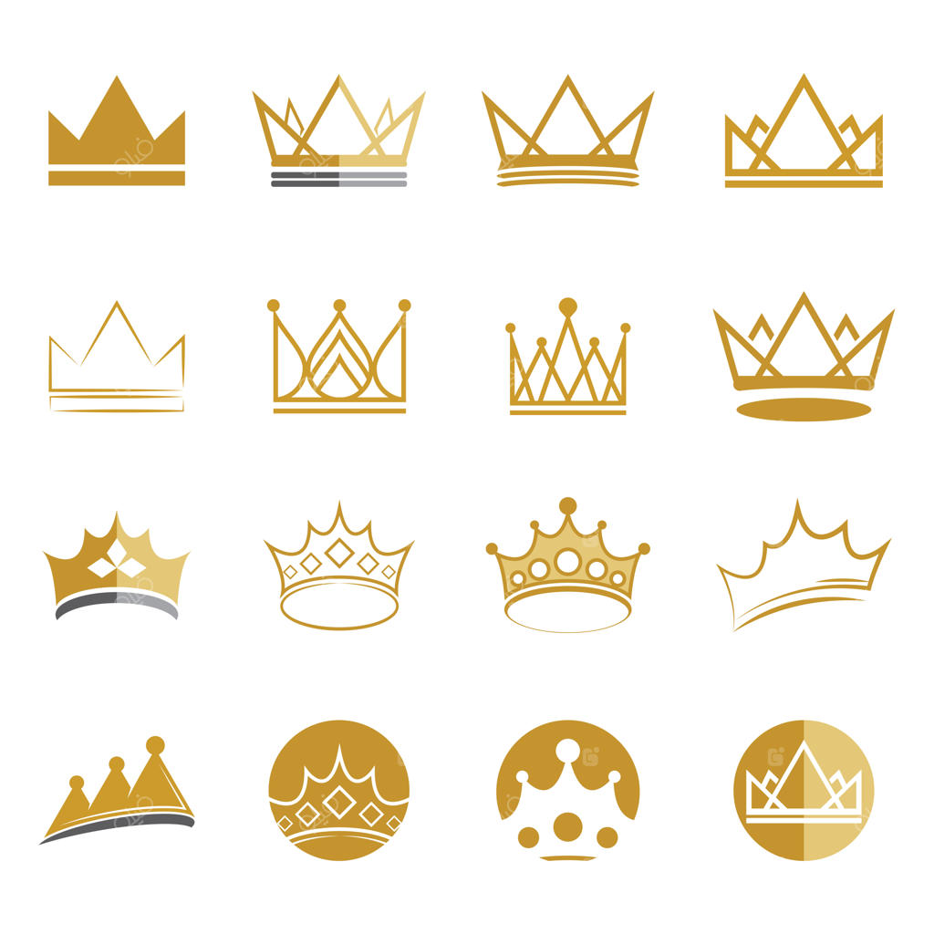 طرح وکتور لوگوی تاج - طراحی و نمادپردازی