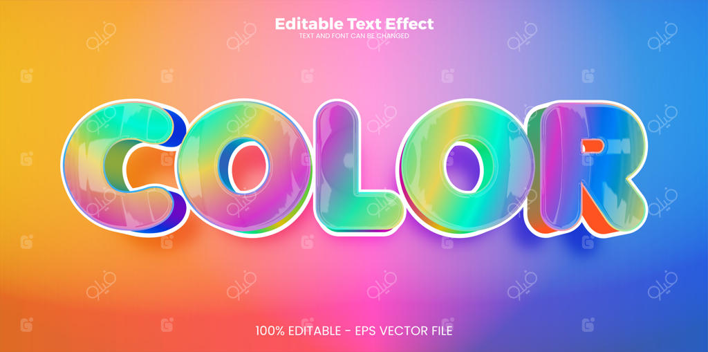 افکت متنی قابل ویرایش با سبک مدرن و به‌روز