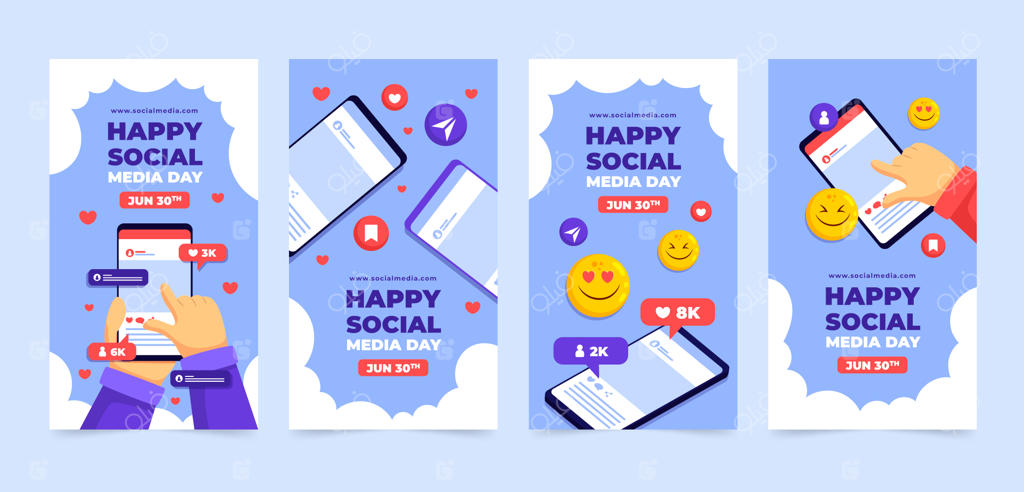 مجموعه استوری‌های اینستاگرامی برای جشن روز شبکه‌های اجتماعی