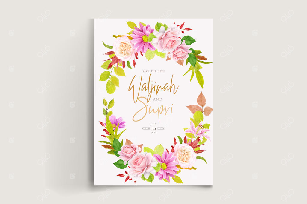 حلقه گل دستی و پس زمینه