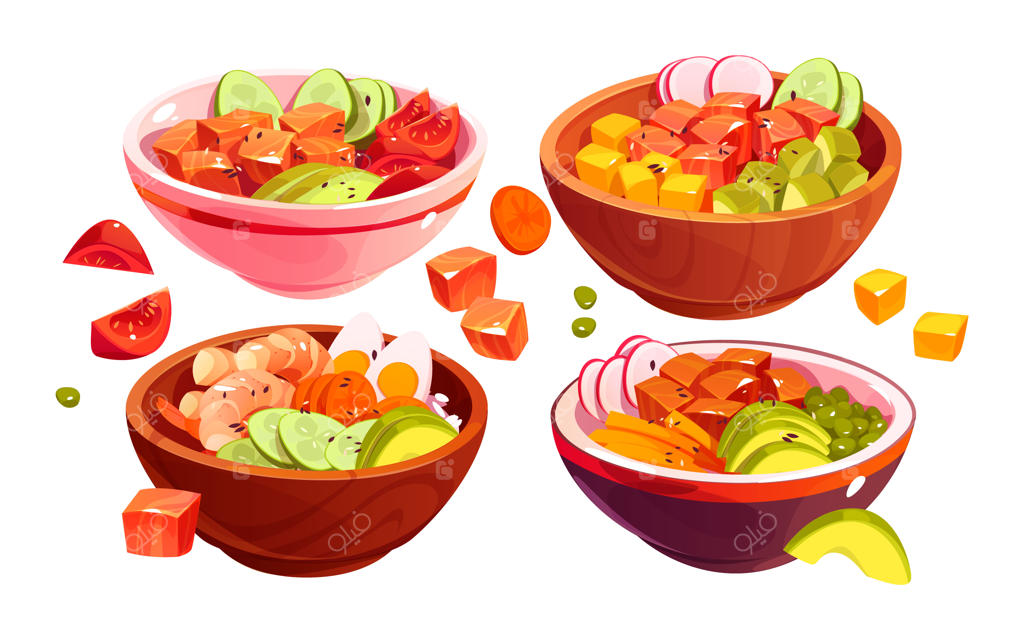 مجموعه کاسه‌های کارتونی پوکه