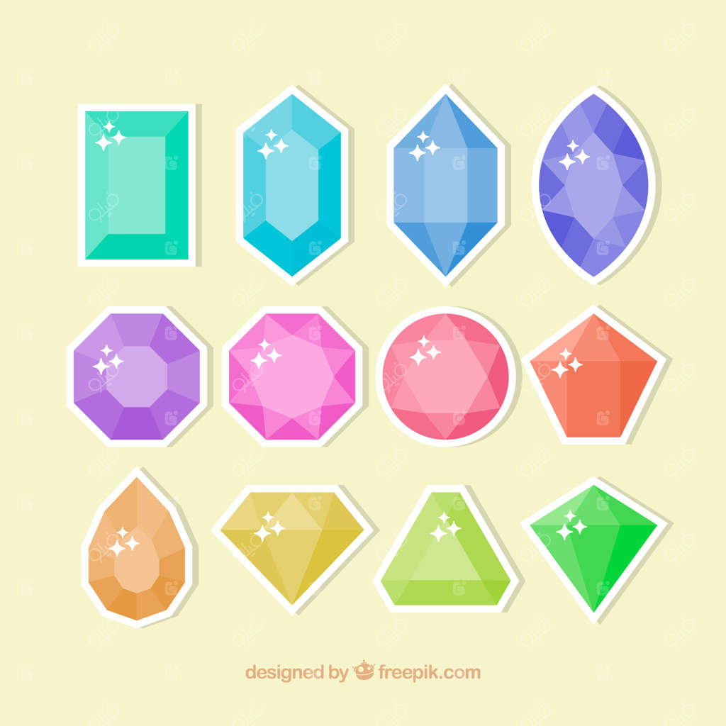 مجموعه برچسب‌های جواهرات