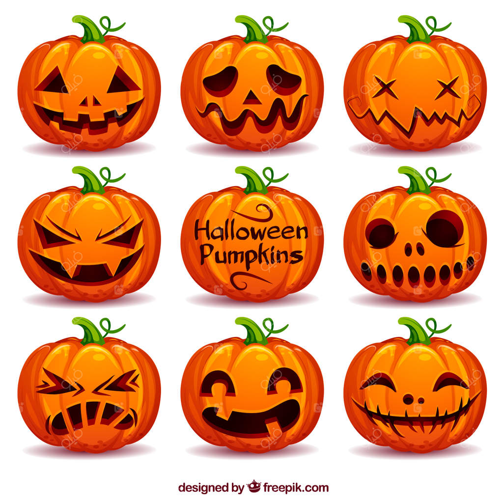 مجموعه کدو تنبل‌های هالووین