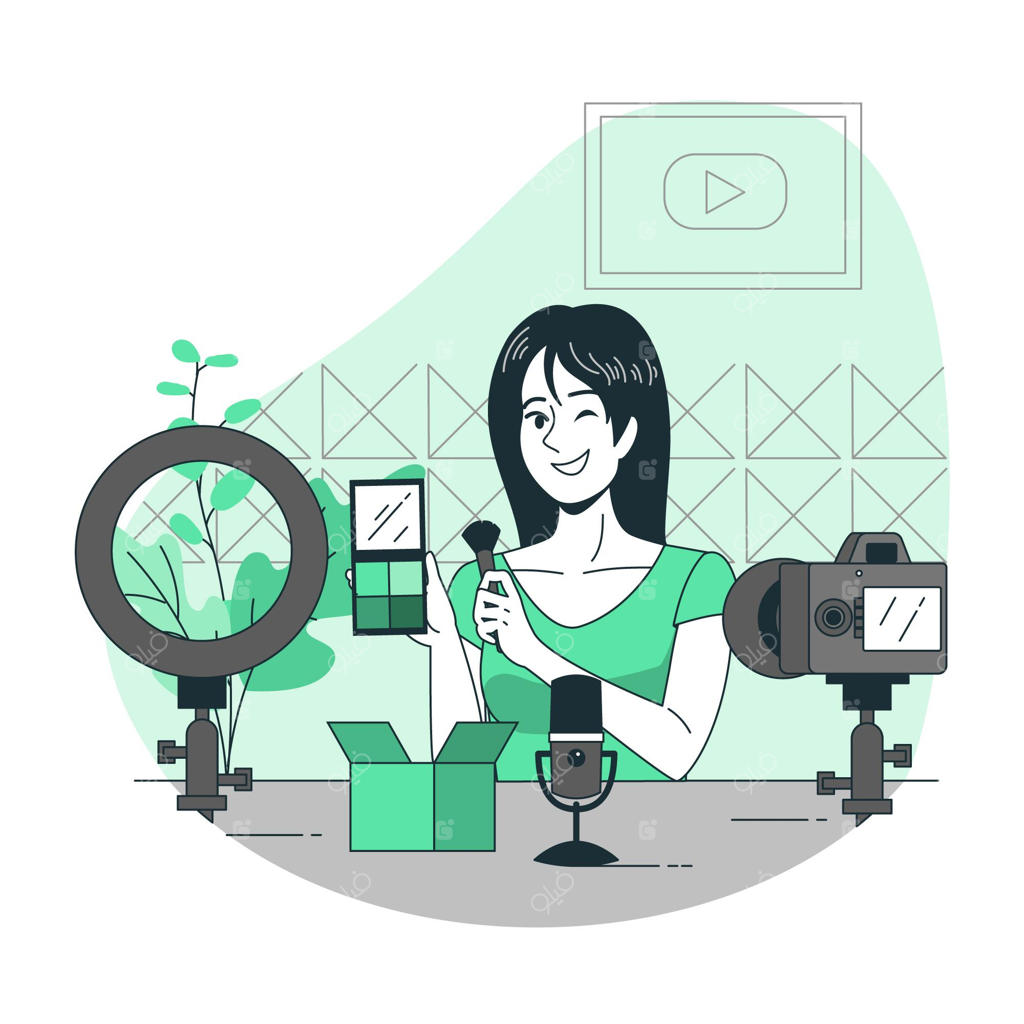 تصویرسازی مفهومی از خالق محتوا