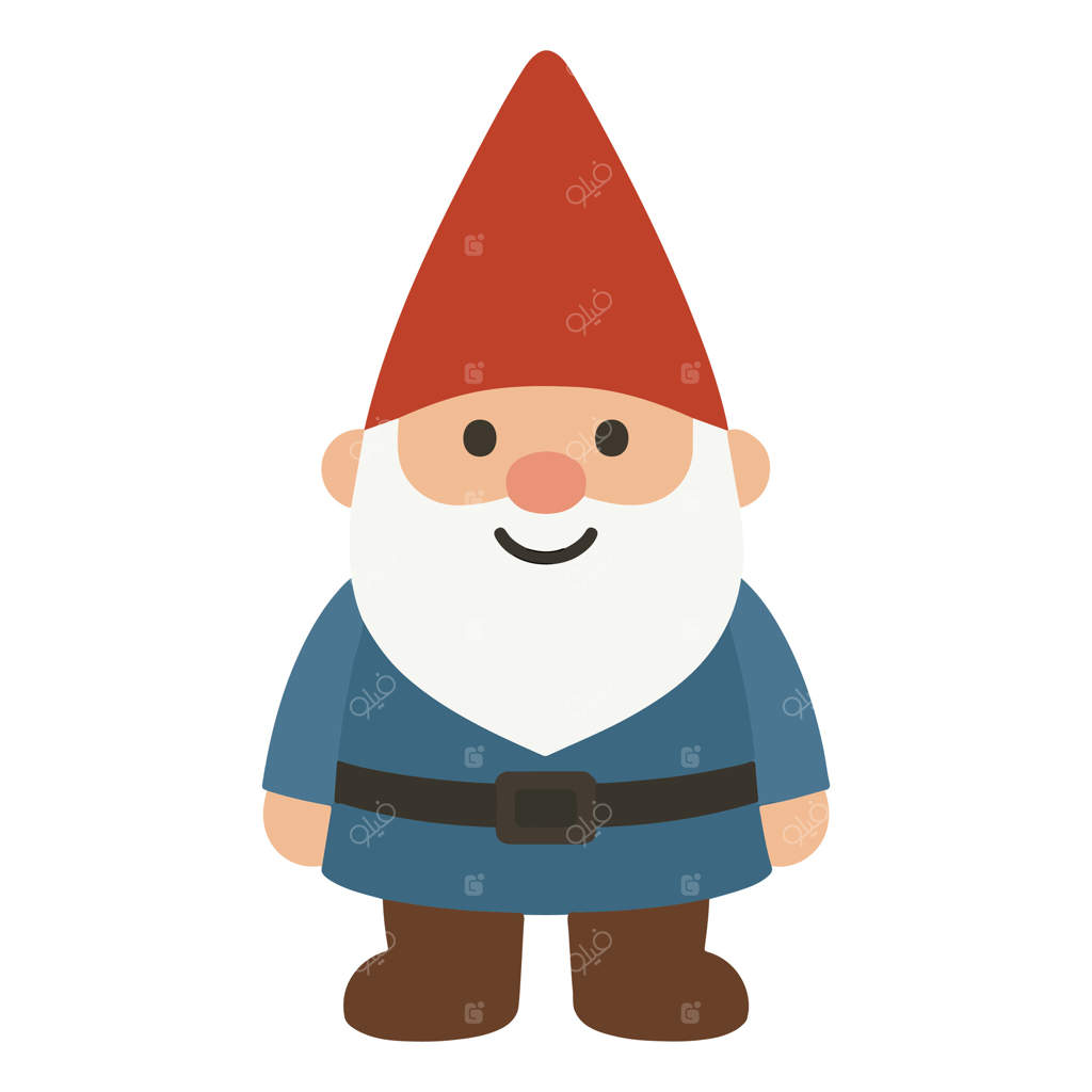 تصویر کارتونی کوتوله، کوتوله رنگارنگ باغ، کلیپ‌آرت باغبانی رنگارنگ، طراحی برای چاپ سابلیمیشن گاردرنر