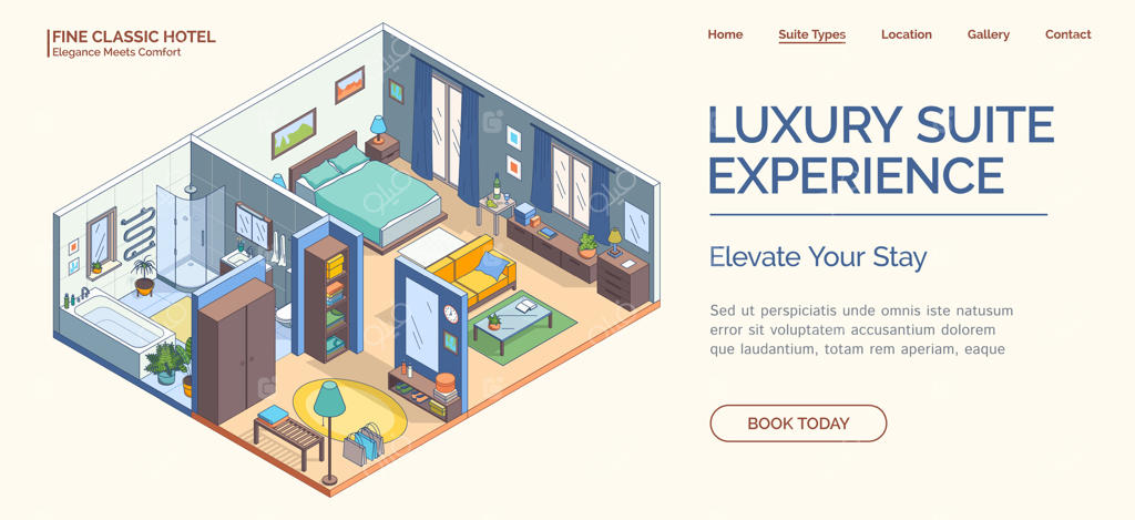 تجربه‌ای از یک سوئیت لوکس در هتل کلاسیک فاین پرو وکتور