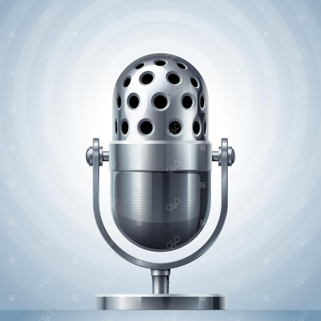 میکروفون فلزی: استفاده از شفافیت، رنگ‌های RGB و جهانی، و گرادیانت‌ها