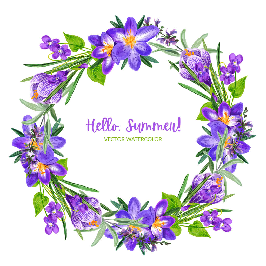 حلقه گل بنفشه و زعفران، طراحی دستی