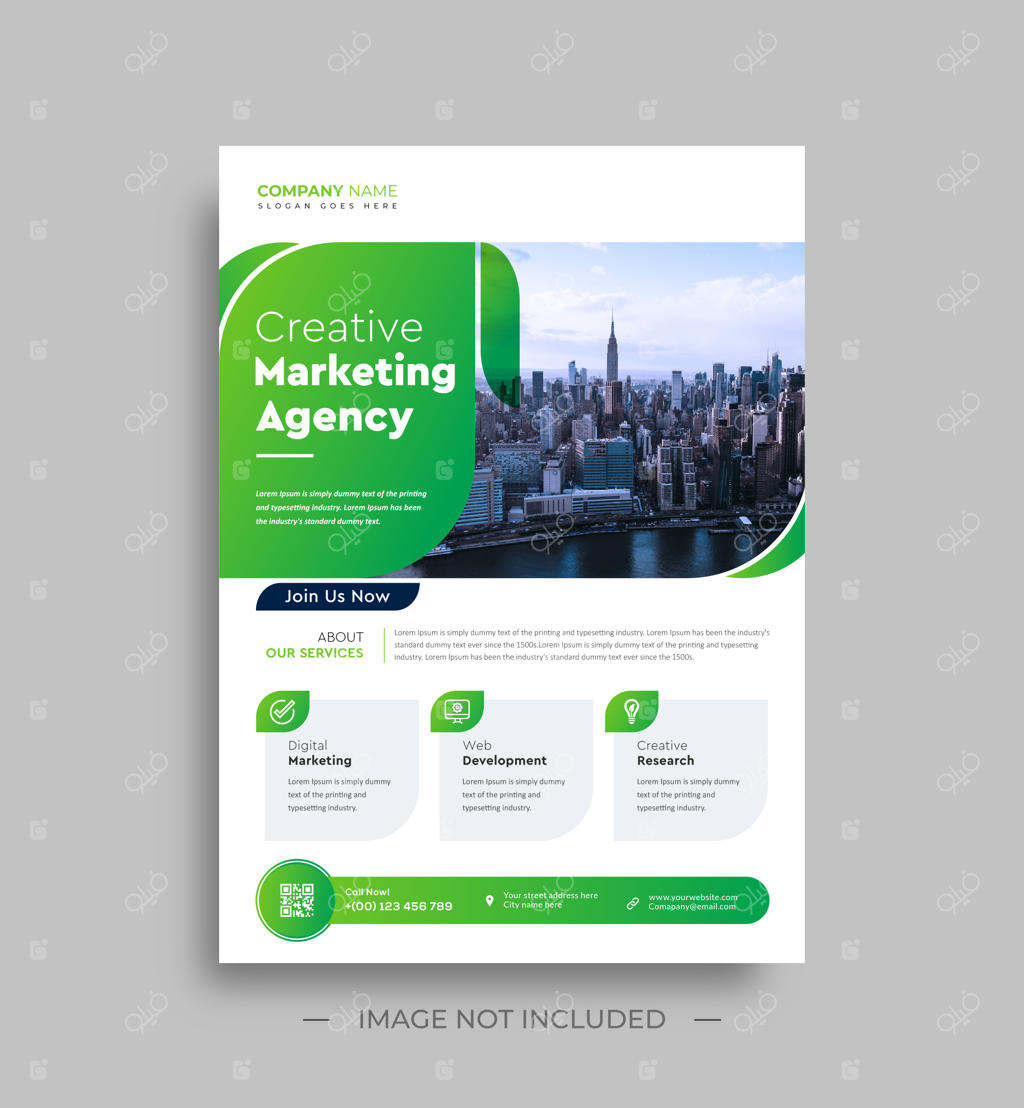 قالب طراحی پوستر و تراکت مدرن شرکتی