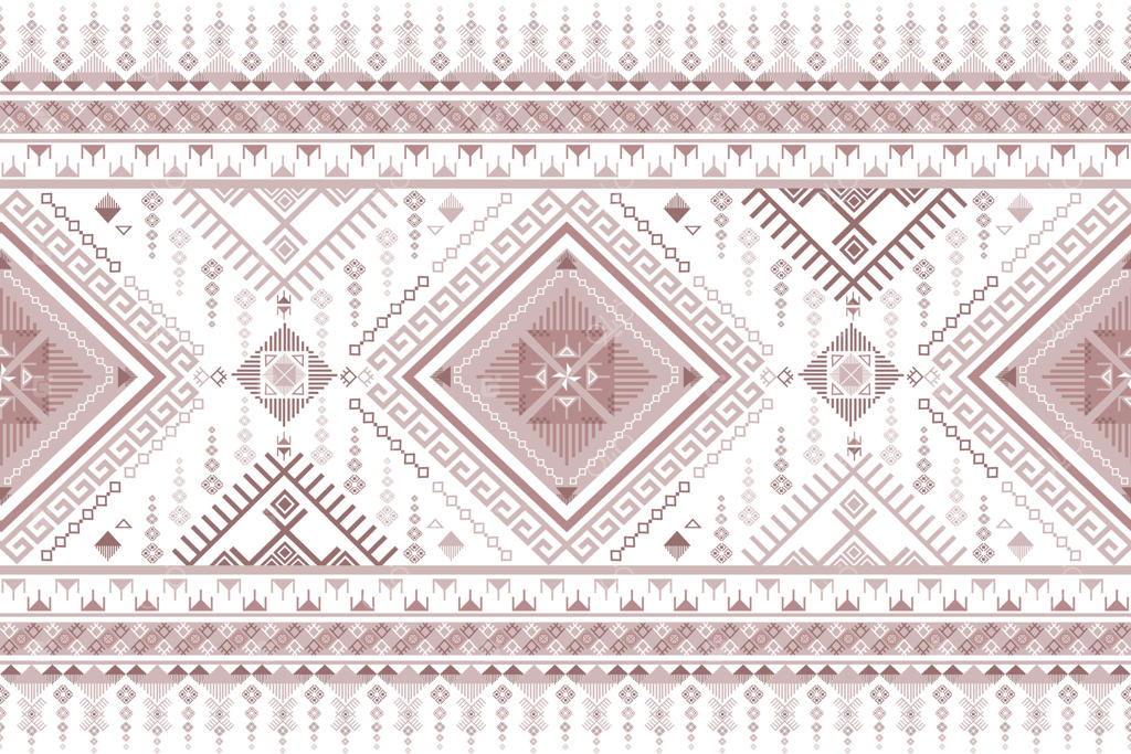 طرح هندسی با ترکیب رنگ سفید و خاکی