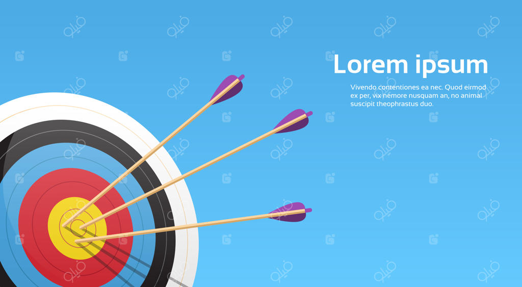 هدف تیراندازی با کمان و تیرها