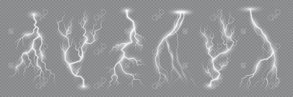 افکت رعد و برق، برخورد صاعقه، جرقه آذرخش