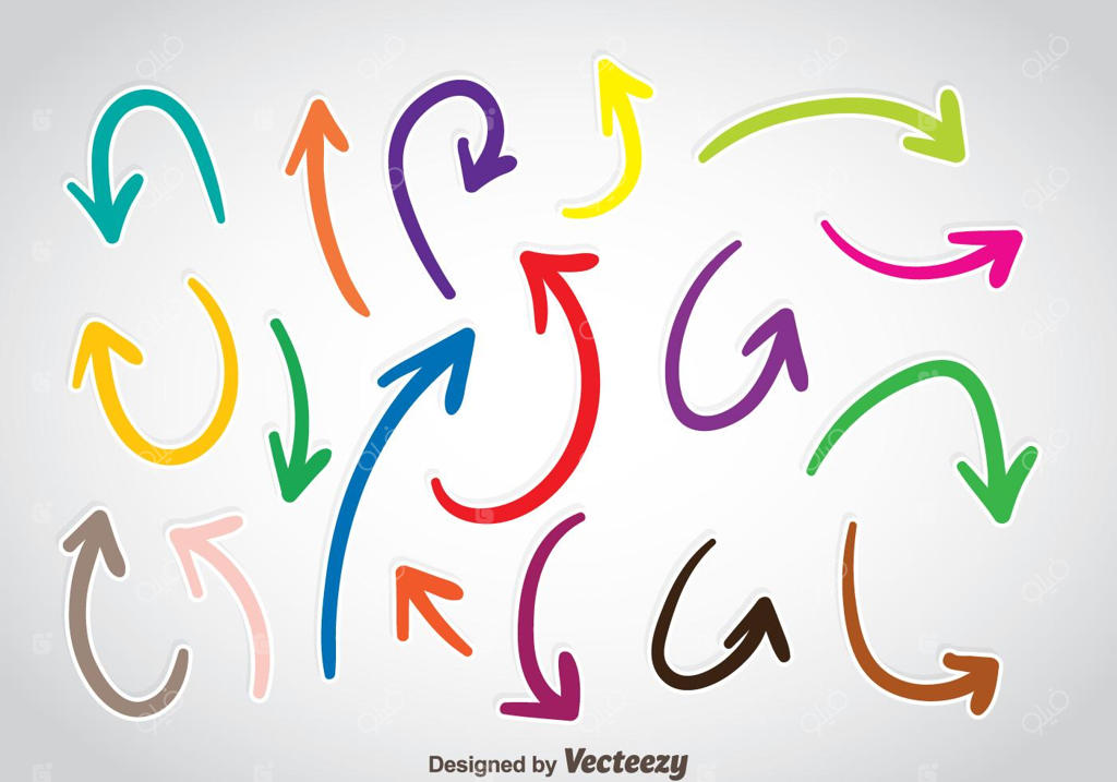 فلش‌های رنگارنگ وکتوری