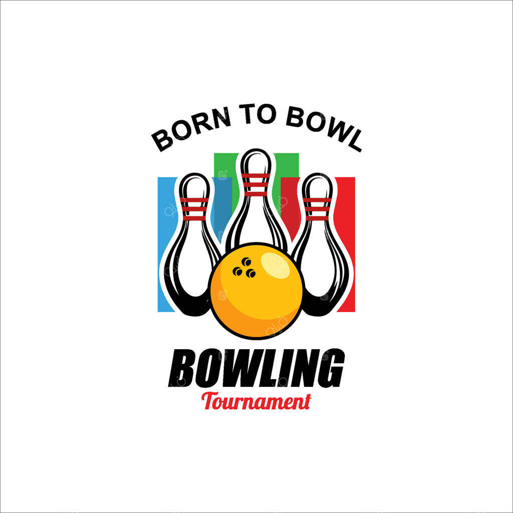 پترن طراحی لوگوی و نماد ورزشی بولینگ