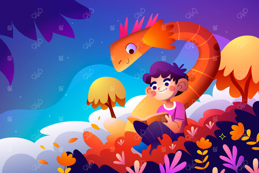 پس‌زمینه تخیلی کودکان با طیف رنگی