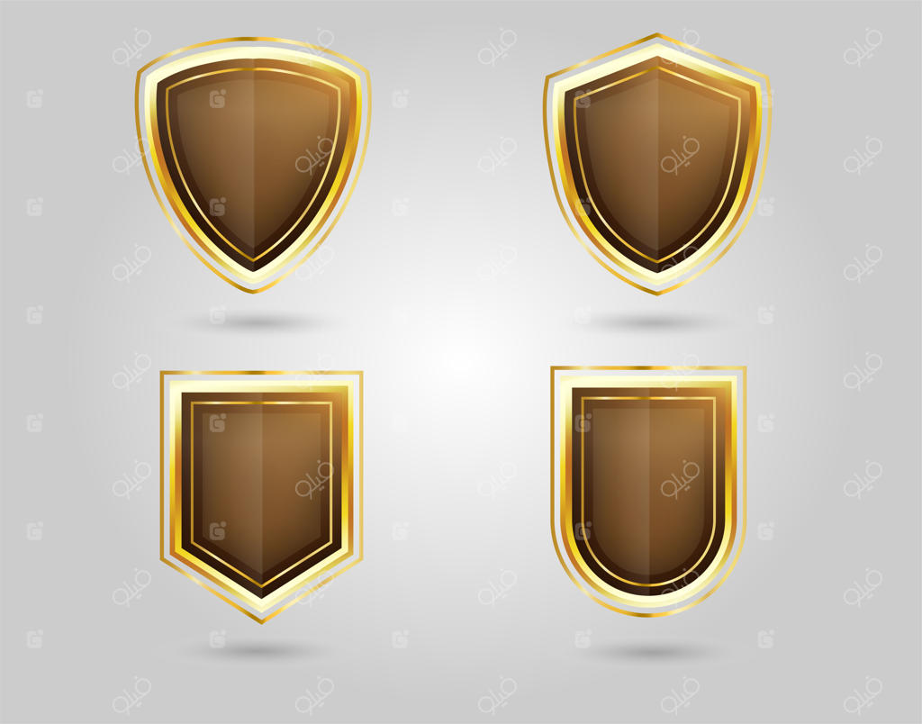 طرح نماد یا نشان سپر طلایی
