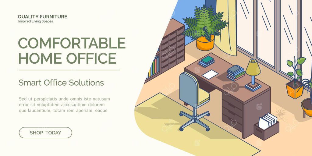 راهکارهای مبلمان راحت برای دفتر کار خانگی پرو وکتور را کشف کنید