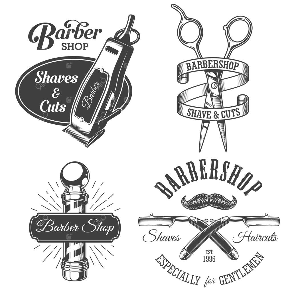 مجموعه نشان‌های قدیمی آرایشگاه