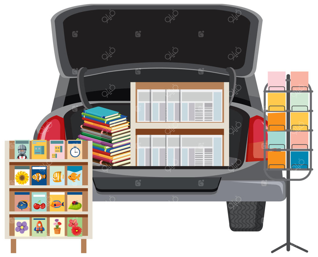 فروش اجناس در بازارچه ماشین