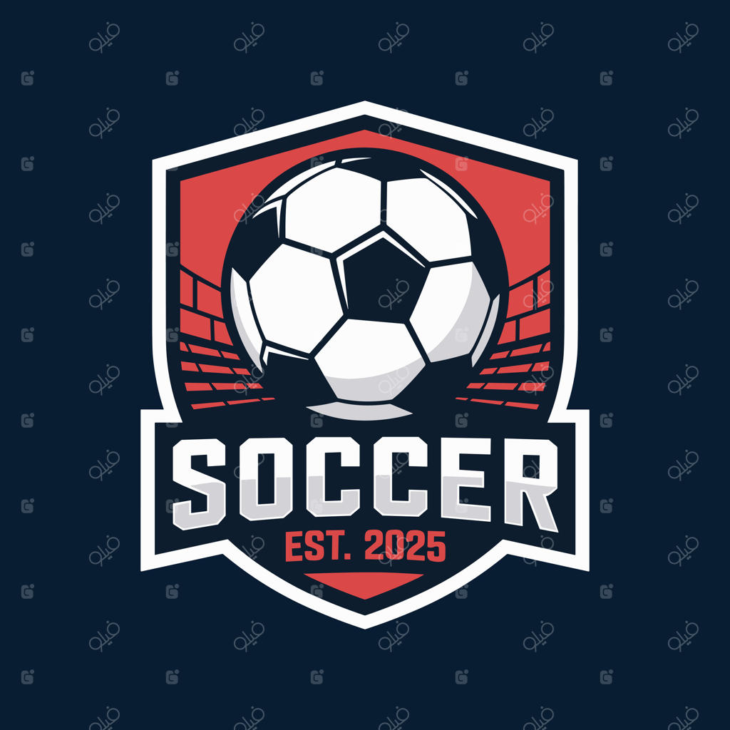 طراحی لوگوی خانه مزرعه‌ای قرمز با خطوط مشکی، نمادی از زندگی روستایی و کشاورزی