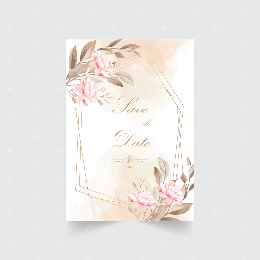 زمینه گل پاییزی شیک با گل رز و کاج