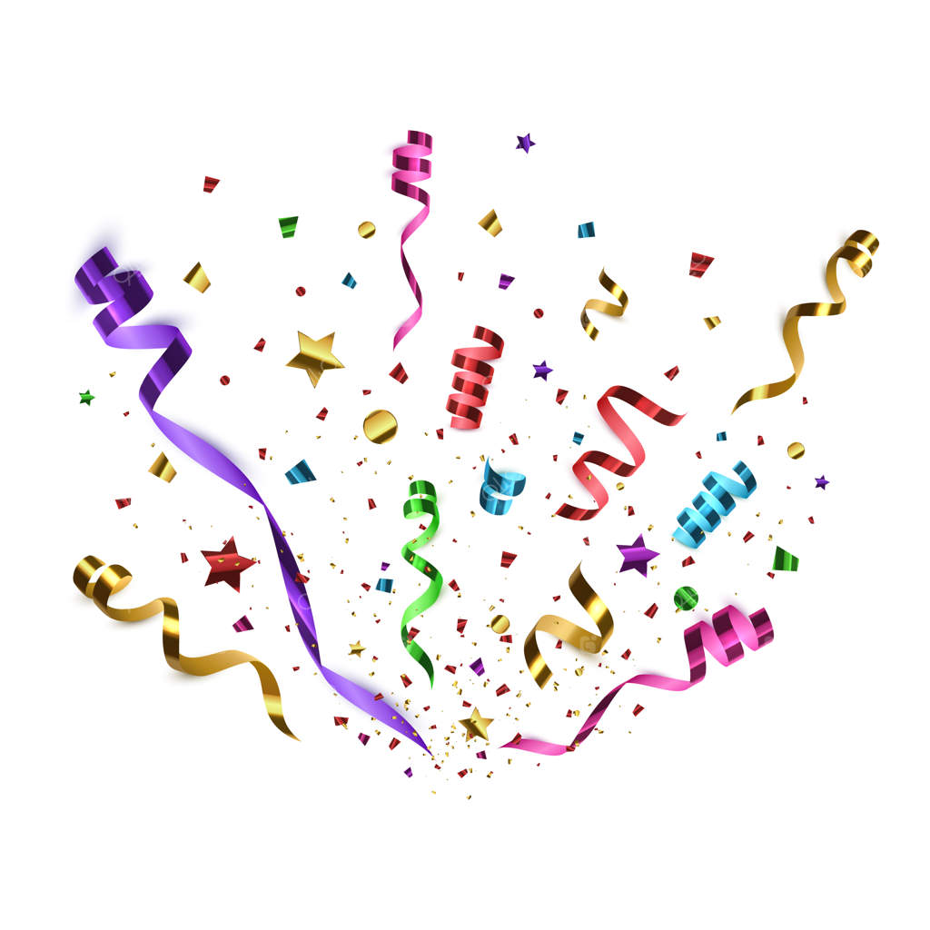 انفجار رنگ و نور: پخش روبان‌ها و کاغذهای رنگی در هوا