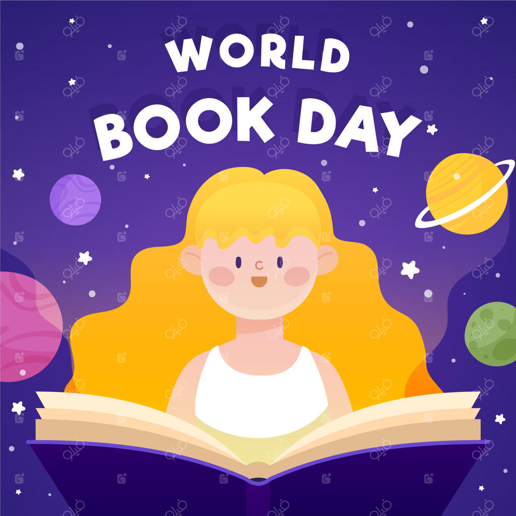 روز جهانی کتاب و زنی در حال مطالعه