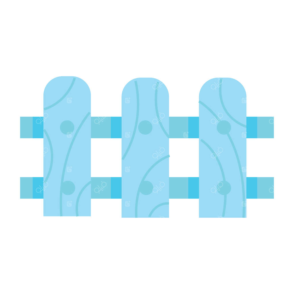 حصار چوبی باغ، بخشی از حیاط مزرعه. روستا محصول را برداشت کرد. کشاورزی خنده‌دار و کودکانه