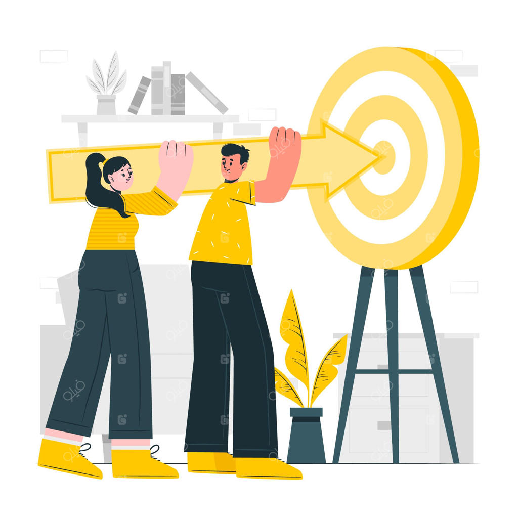 تصویرسازی مفهوم اهداف مشترک