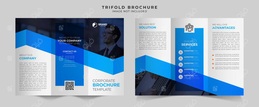 قالب طراحی بروشور سه‌لت شرکتی