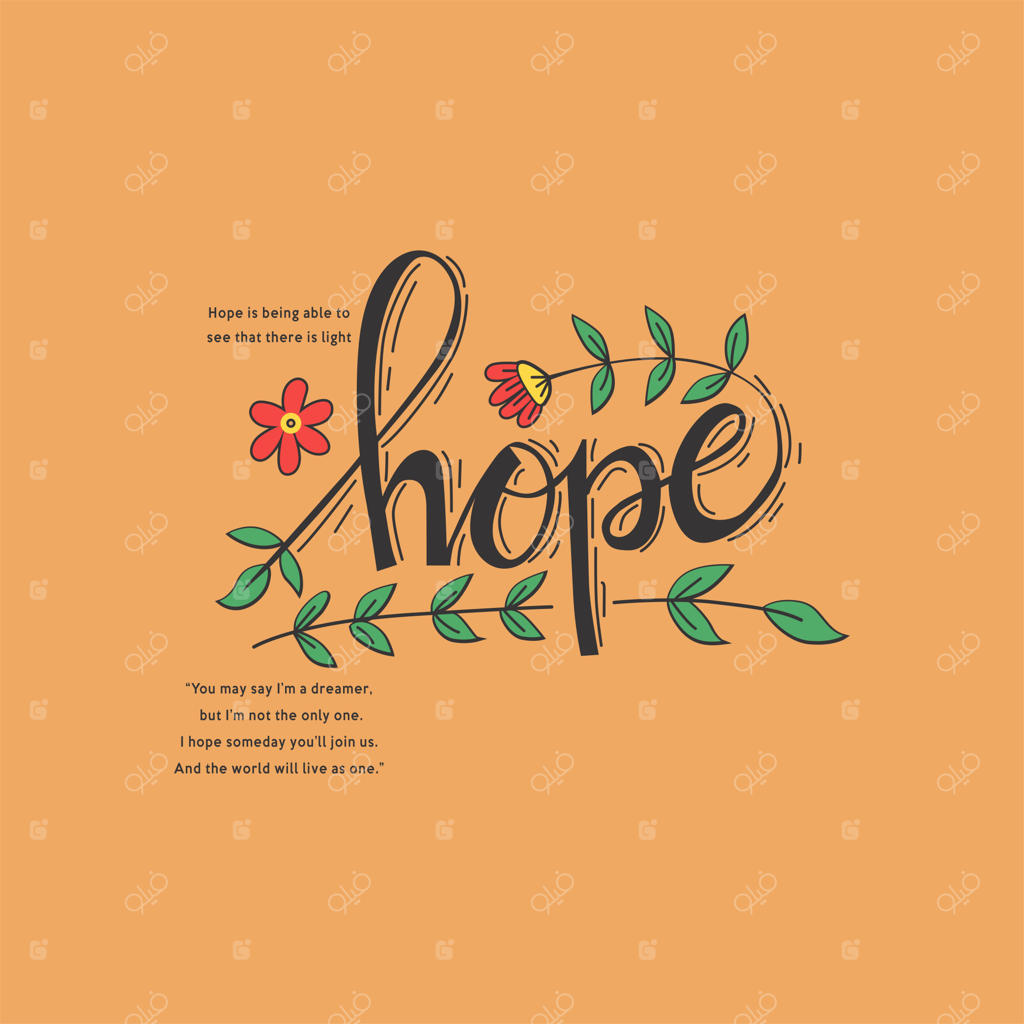 امید به گل: طراحی مدرن و شیک تایپوگرافی وکتورهای گرافیکی مد و فشن