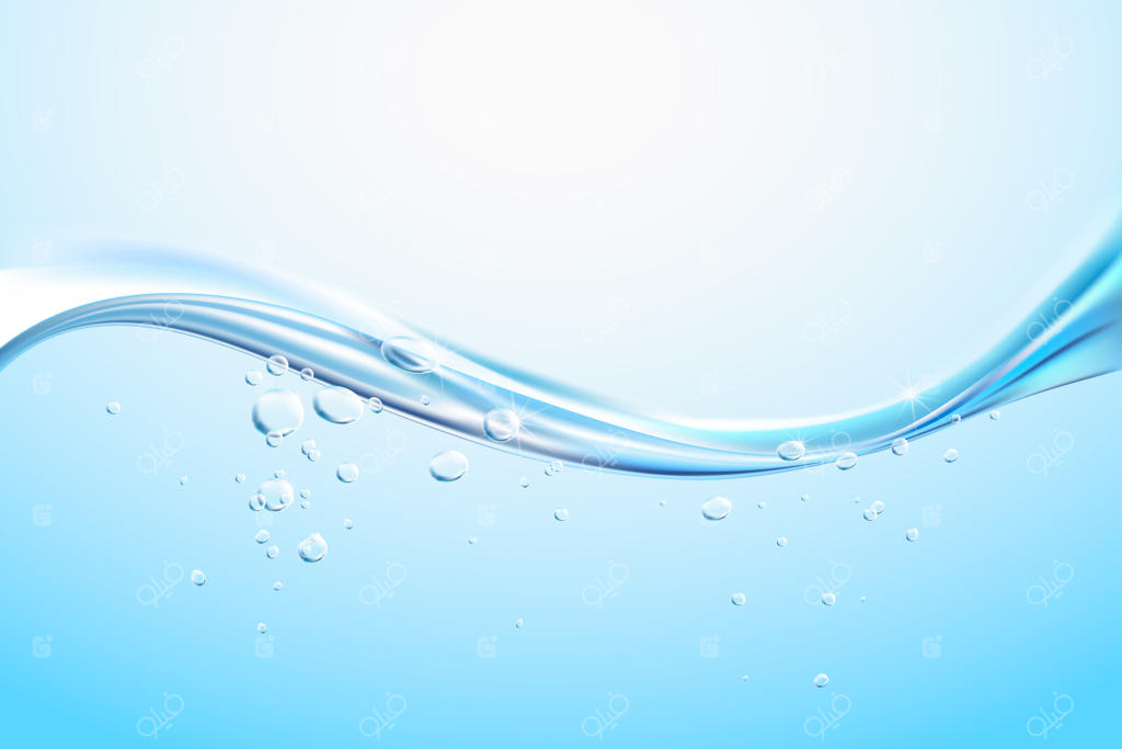 پس‌زمینه موج آب واقعی