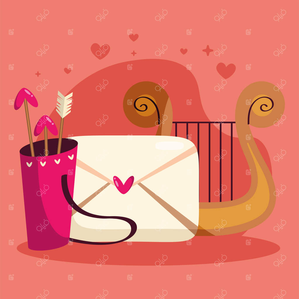 نمادهای کیوپید و ولنتاین‌ها