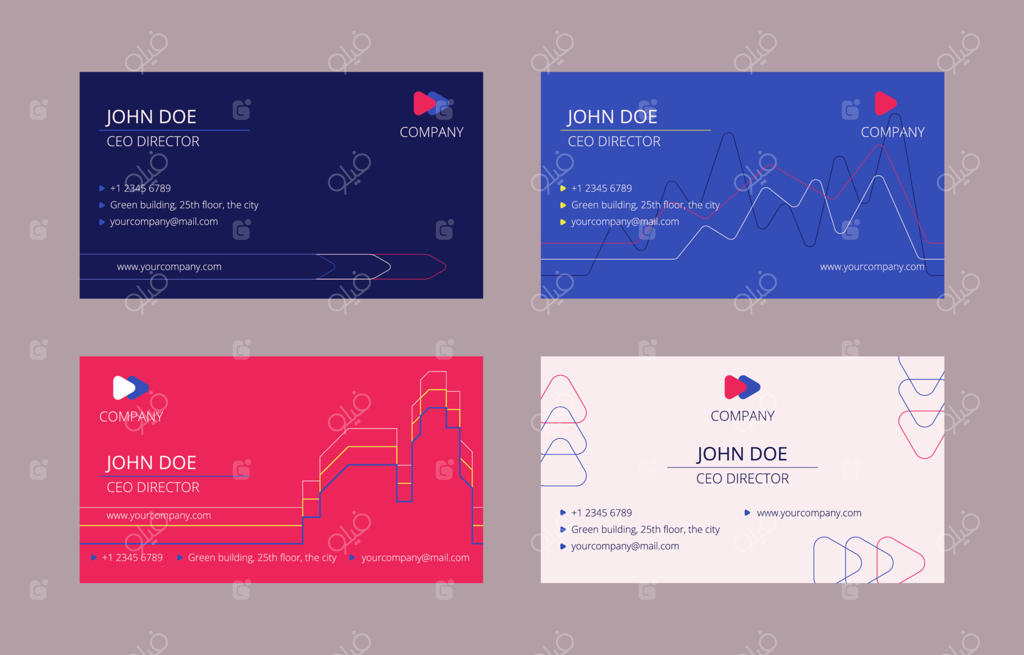 مجموعه کارت ویزیت ساده