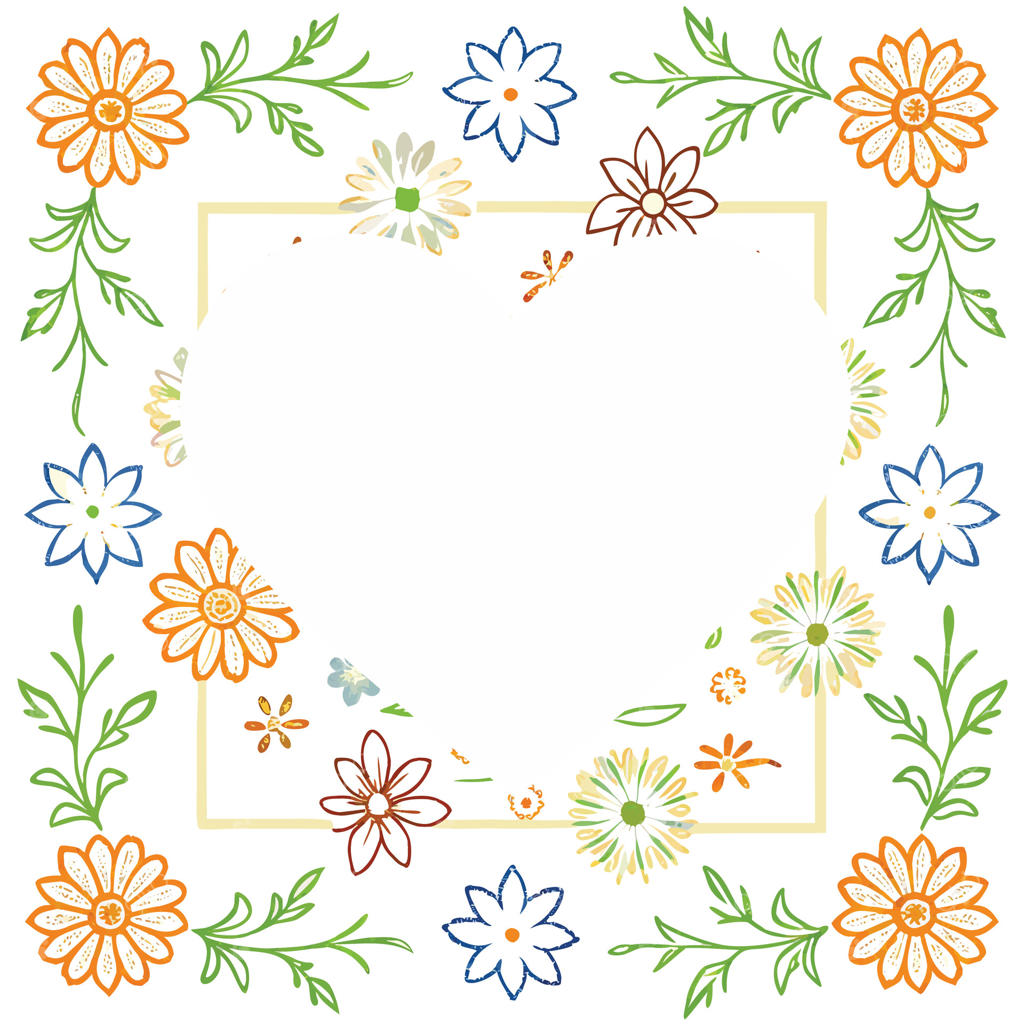 قاب گل‌دار به شکل قلب