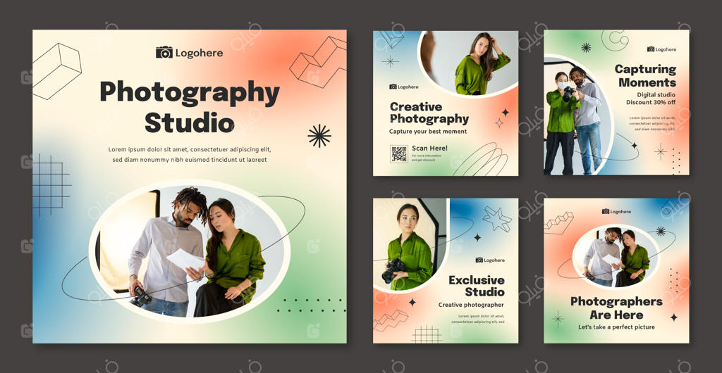 مجموعه پست‌های اینستاگرام برای حرفه عکاسی