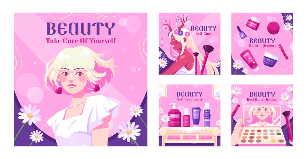 الگوی زیبایی با طراحی دست