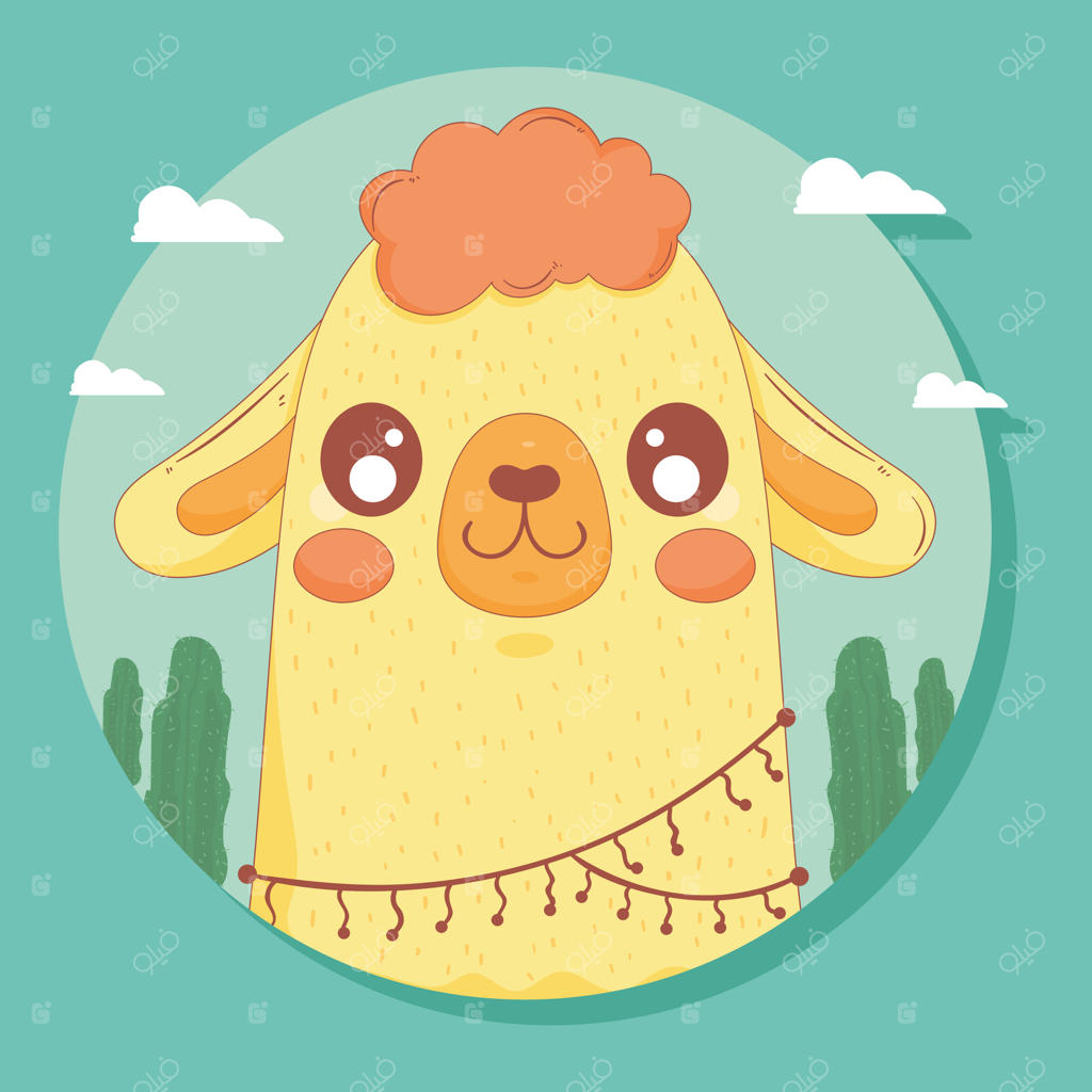 لامای پرویی در دایره