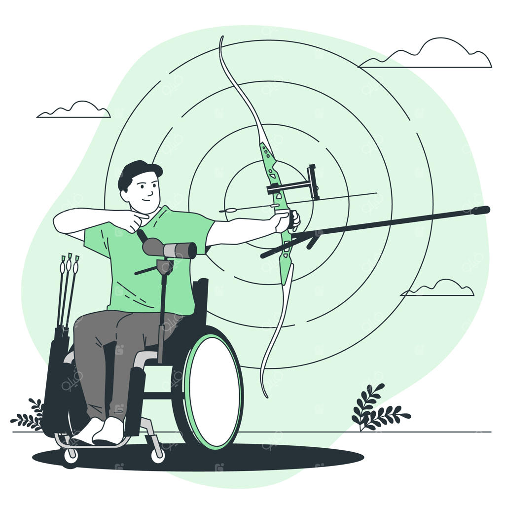 تصویرسازی مفهومی تیراندازی پارالمپیک