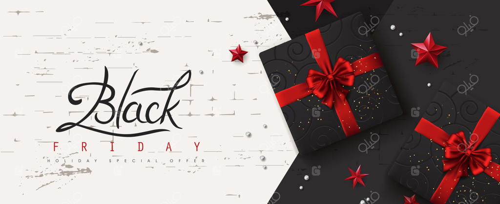 بلک فرایدی: طراحی بنر فروش ویژه با حروف‌نگاری دستی