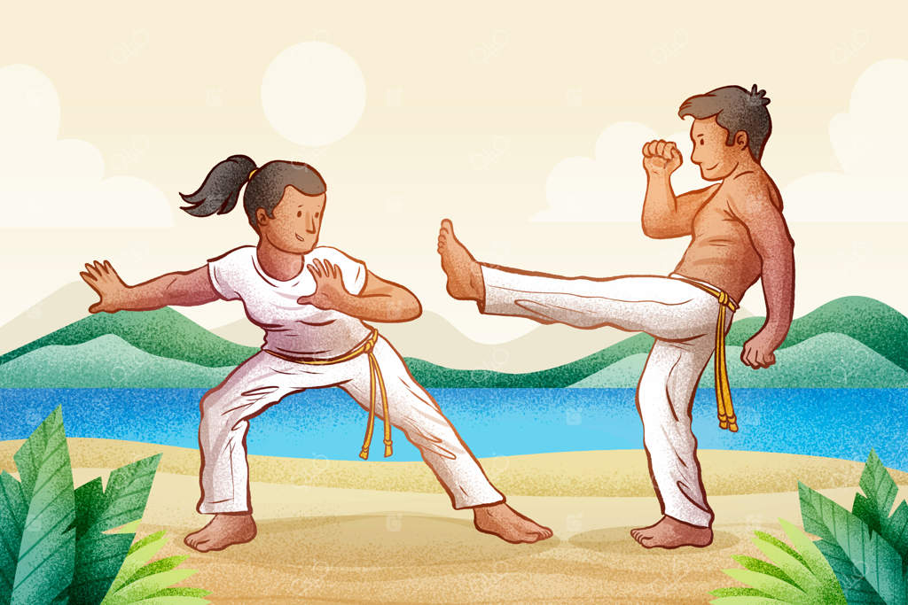 تصویر کشیده شده با دست از کاپویرا