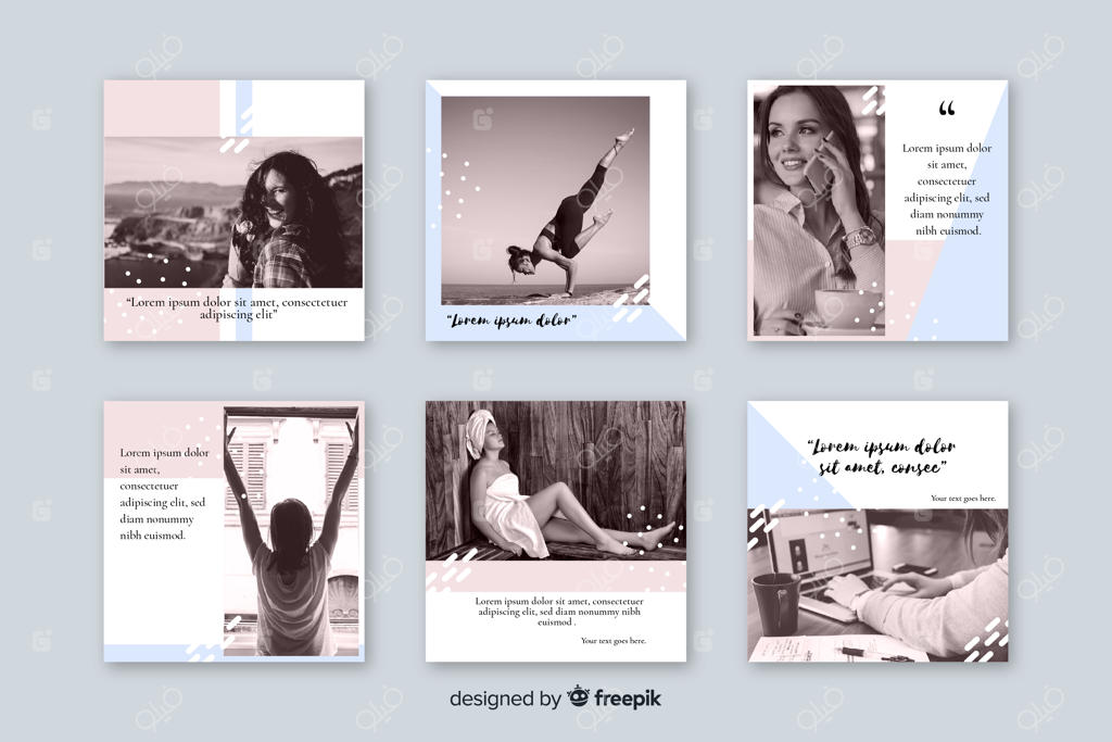 مجموعه‌ای از پست‌های اینستاگرام