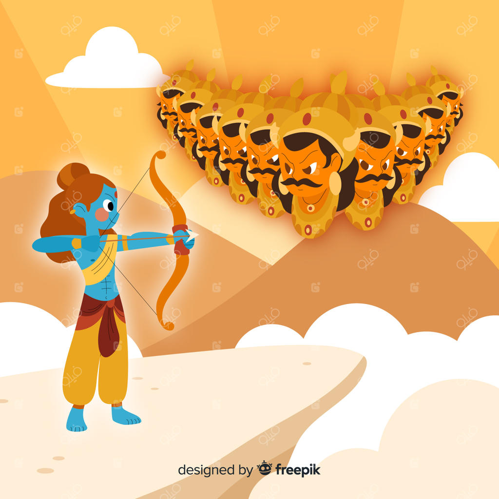 پس‌زمینه دست ساز برای دوسهرا