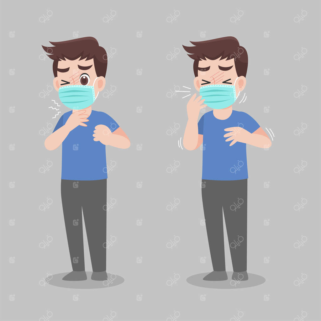 مردی با علائم بیماری‌های متفاوت - تب، سرفه، آبریزش بینی.