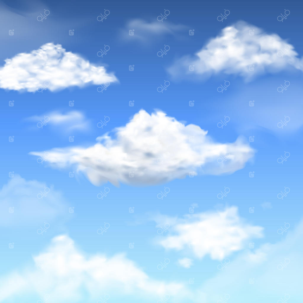 مجموعه‌ای از طرح‌های ابرهای واقعی‌گرایانه