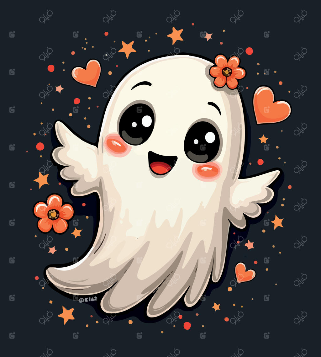 فرشته سفید با قلب‌ها و یک قلب قرمز با طرح قلب